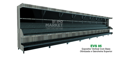 EVS 05 - Expositor Vertical Com Base Otimizada e Gancheira Superior